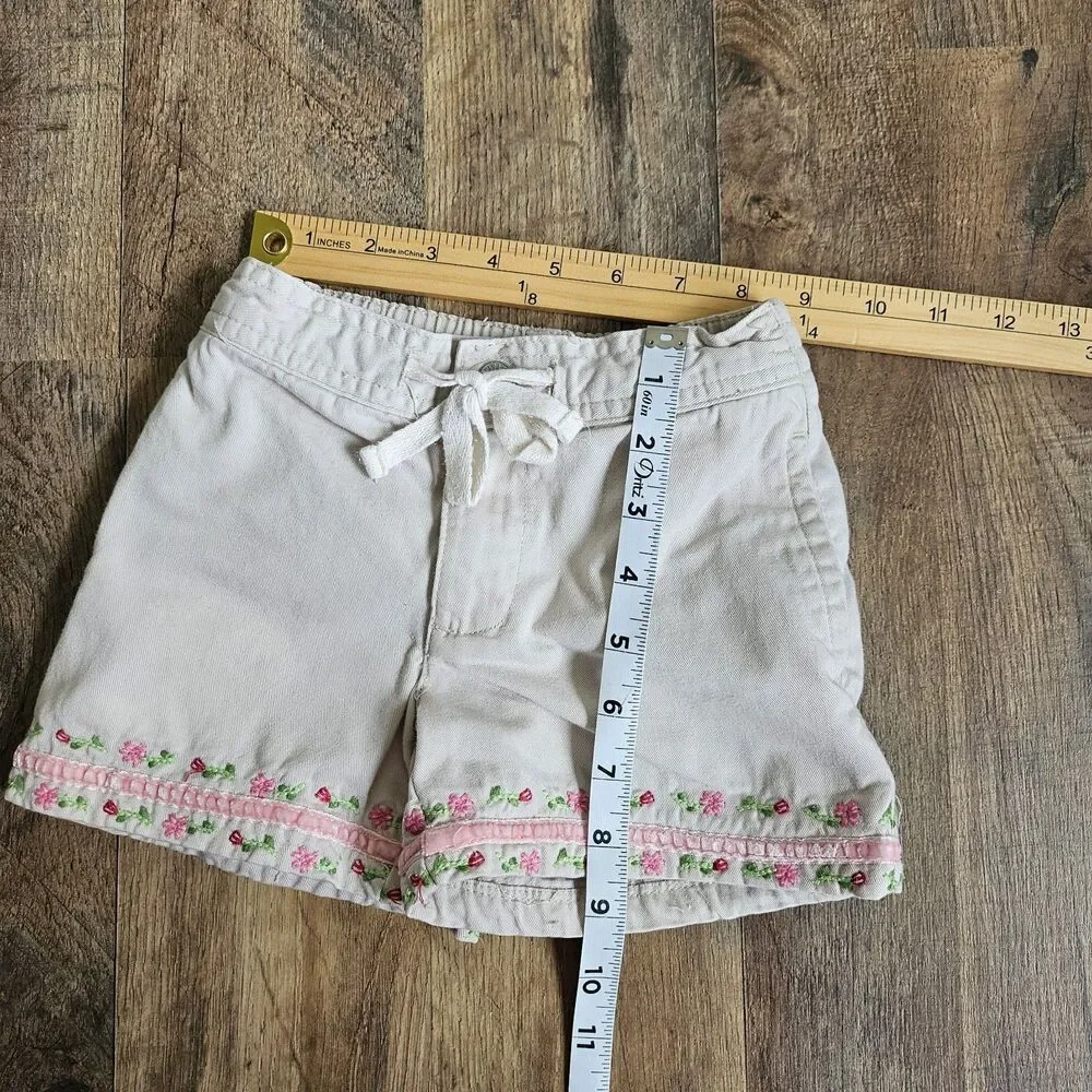 Girls’ Y2K Gymboree Embroidered Shirt & Gap Shorts Set – Size 3T • Vintage